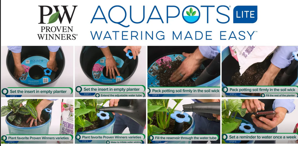 AquaPot Insert: Self-Watering Reservoir System