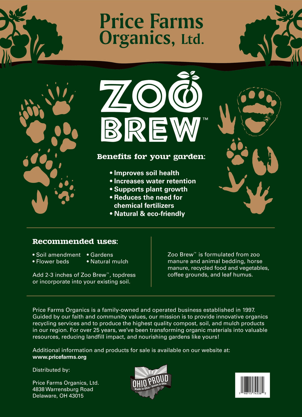 Zoo Brew Bagged Compost