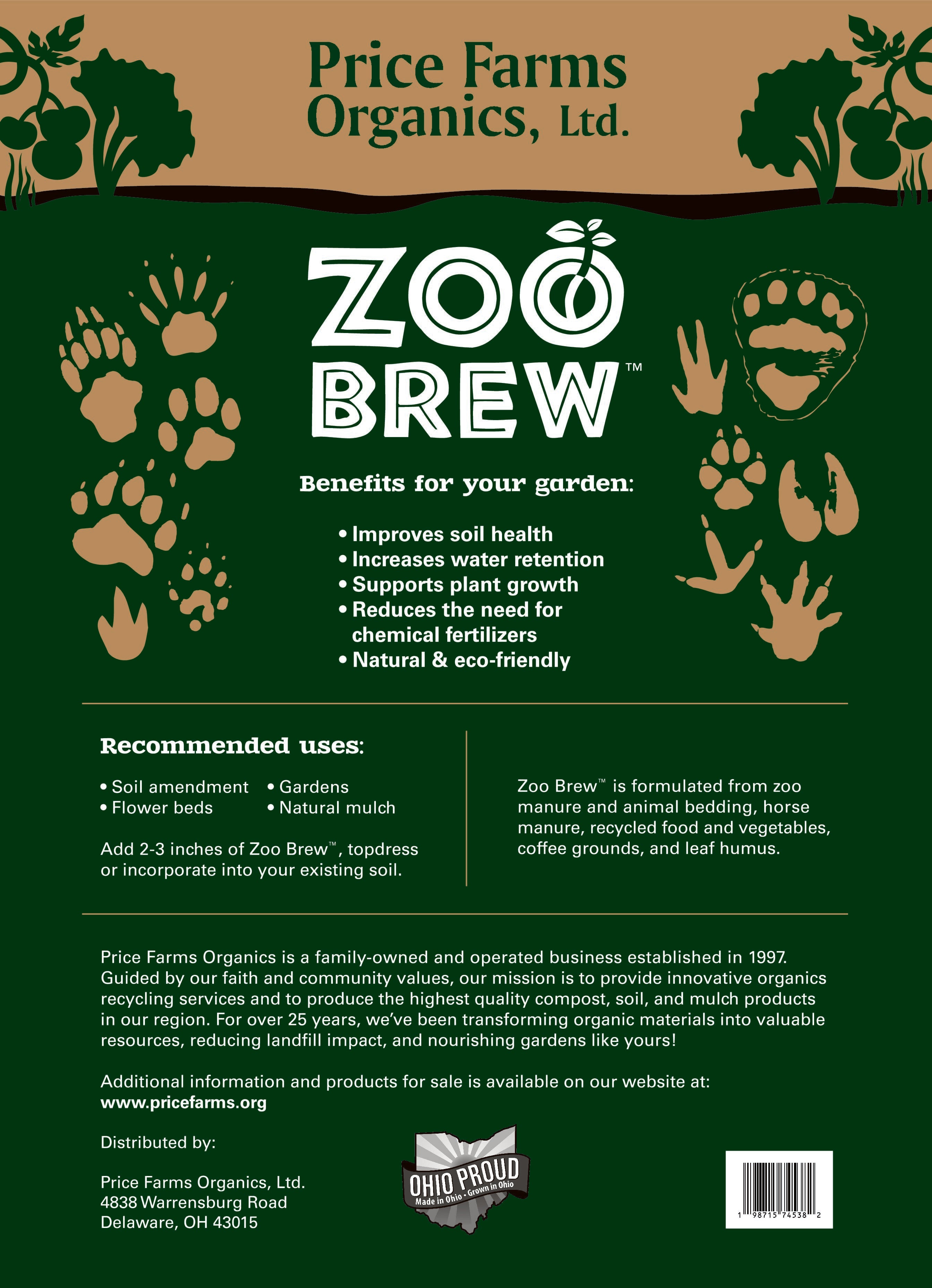 Zoo Brew Bagged Compost
